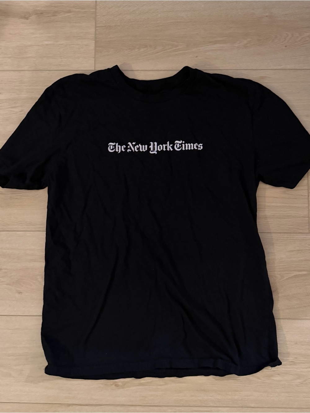 Black New York Times Tee Shirt